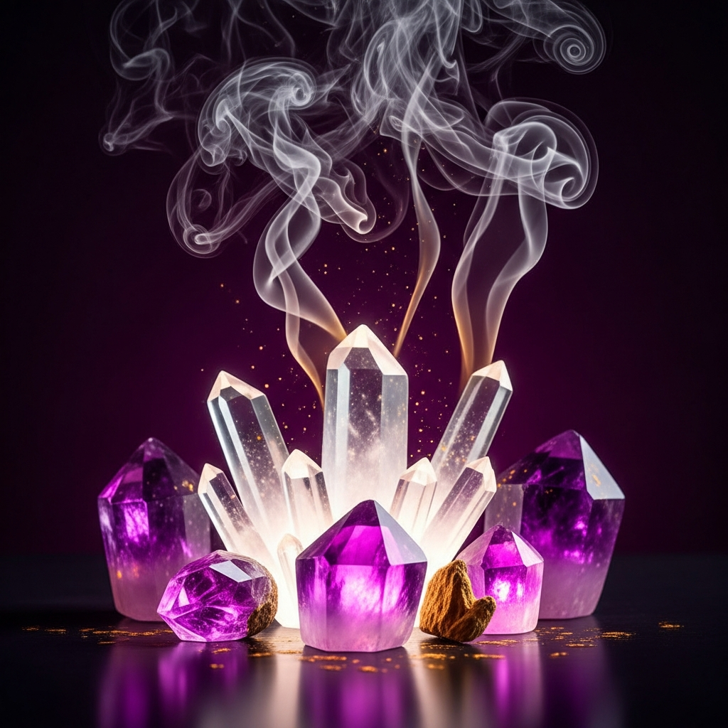 Ritual de limpieza energética con humo de incienso